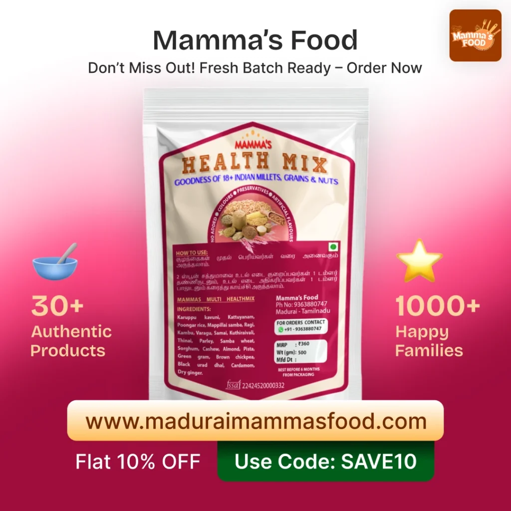 Buy Authentic Madurai Food Online | Traditional Ottu Maavu & Health Mixes