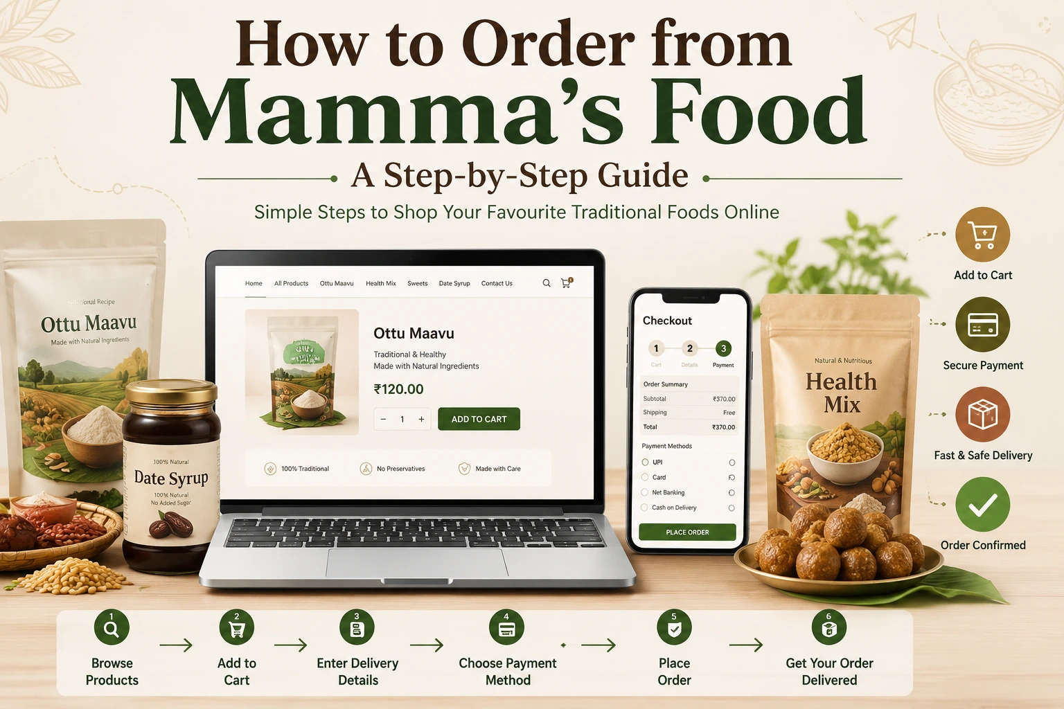 How to order on mammas food